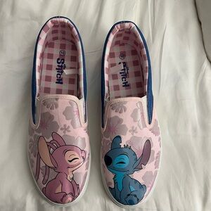 Stitch and Angel Slip-On Shoes